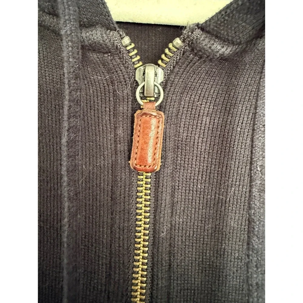 Vintage Y2K Polo Ralph Lauren Full Zip Hoodie Jacket XL Black Blue Pony‎ Logo